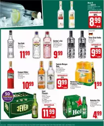 Gazetka promocyjna Edeka - Prospekte - Gazetka - ważna od 06.04 do 06.04.2024 - strona 22 - produkty: alkohol, aperitif, campari, Cap, captain morgan, flasche, gin, gordon, gordon's, heineken, krone, pils, pilsener, premium pils, Three Sixty, Ti, vodka, yeni raki