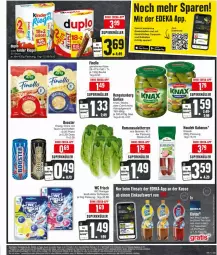 Gazetka promocyjna Edeka - Prospekte - Gazetka - ważna od 06.04 do 06.04.2024 - strona 9 - produkty: beutel, coupon, coupons, deka, drink, energy drink, finello, gurke, gurken, hengstenberg, Hengstenberg Gurken, houdek, kabanos, Käse, kraft, reiniger, Romanasalat, salat, salatherzen, Ti