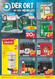 Gazetka promocyjna Netto Marken-Discount - Filial-Angebote - Gazetka - ważna od 09.07 do 09.07.2022 - strona 19 - produkty: alkohol, angebot, berliner, bestpreis, bier, brause, eis, erdinger, fassbrause, grapefruit, griesson, hasseröder, heineken, oder radler, pils, pilsener, premium pils, radler, reis, rwe, Sport, Spreequell, steiner, Ti, warsteiner, ZTE