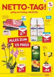 Gazetka promocyjna Netto Marken-Discount - Filial-Angebote - Gazetka - ważna od 09.07 do 09.07.2022 - strona 39 - produkty: alpro, angebot, Bau, bestpreis, bier, Blüte, drink, eis, hafer, Haferdrink, Mett, Nektar, orchidee, reis, saft, Schmetterling, schmetterlingsorchidee, schwein, schweine, schweine-bauch, Ti, topf, wein, weine, ZTE