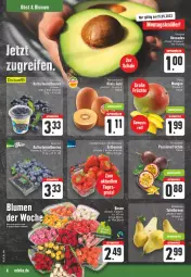 Gazetka promocyjna Edeka - Angebote der Woche - Gazetka - ważna od 20.05 do 20.05.2023 - strona 4 - produkty: aktionspreis, ambia, angebot, avocado, avocados, beere, beeren, Birnen, blume, blumen, deka, eis, Elan, erdbeere, erdbeeren, früchte, heidelbeere, heidelbeeren, jumbo, kiwi, mango, mangos, nuss, reis, Schal, Schale, tafelbirnen, Ti