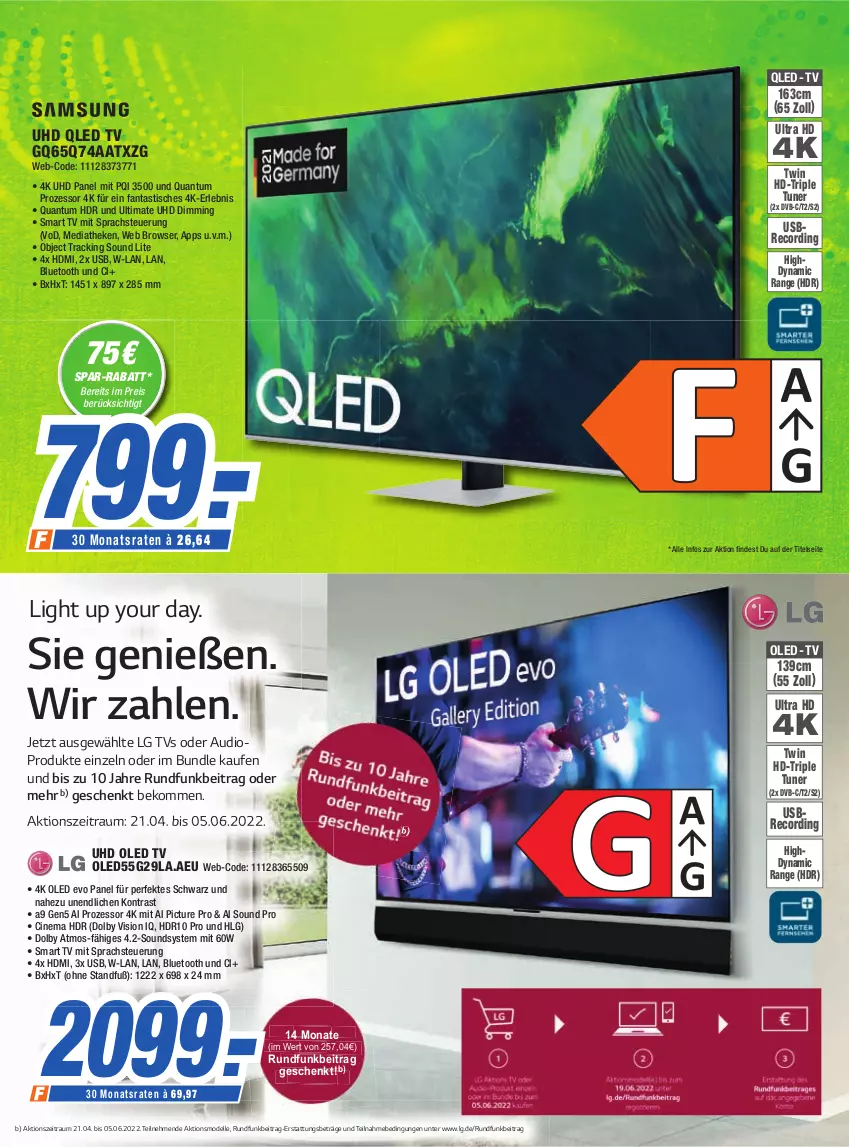 Aktueller Prospekt Expert Aalen - Prospekte - von 25.05 bis 31.05.2022 - strona 9 - produkty: asti, beko, cin, dell, dvb, eis, elle, fanta, HDMI, led tv, LG, Mode, oled tv, Oled-TV, qled, qled-tv, reis, smart tv, Ti, tisch, tuner, uhd, usb, Yo