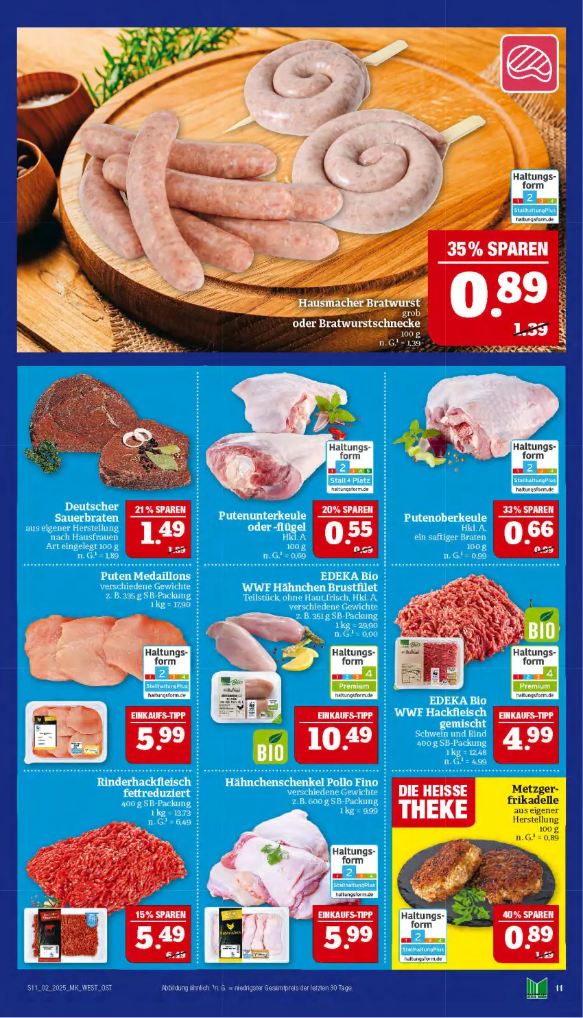 Aktueller Prospekt Marktkauf - Prospekt - von 05.01 bis 11.01.2025 - strona 11 - produkty: bratwurst, eier, Hausmacher, mac, Ti, wurst