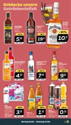 Gazetka promocyjna Netto - Woche 38 - Gazetka - ważna od 23.09 do 23.09.2023 - strona 11 - produkty: bourbon, bourbon whiskey, decke, flasche, frucht, getränk, getränke, gin, Havana Club, hella, Hohes C, irish whiskey, jim beam, kräuter, kräuterlikör, likör, limo, limonade, mac, Rostocker, Ti, wasser, whiskey