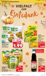 Gazetka promocyjna Kaufland - Extra-Angebote - Gazetka - ważna od 27.09 do 27.09.2023 - strona 5 - produkty: angebot, angebote, beutel, bonduelle, eier, elle, frosta, gemüse-pfanne, Kürbis, kürbiskerne, Kürbiskernöl, maggi, nuss, pfanne, Schal, Schale, suppe, teller, Ti, vita