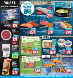 Gazetka promocyjna Hit - Prospekte - Gazetka - ważna od 28.01 do 28.01.2023 - strona 6 - produkty: aqua, auer, aus dem kühlregal, avocado, Bau, Bauer, bio, braten, discount, eis, elle, filet, filets, fisch, fische, Fischer, fischstäbchen, fischtheke, fleisch, followfish, frischfisch, gin, grill, ideal zum braten, iglo, kabeljaufilet, krakauer, kühlregal, lachs, lachsfilet, limette, limetten, mac, Mett, metten, natur, Ofen, Popp, regal, reis, Rotbarsch, rotbarschfilet, saft, salami, salz, Schal, Schale, Schere, steak, steaks, suppe, teller, thunfisch, Ti, tisch, wiltmann, wurst, ZTE