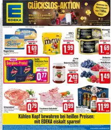 Gazetka promocyjna Edeka - Prospekte - Gazetka - ważna od 24.08 do 24.08.2024 - strona 1 - produkty: aufschnitt, barilla, Becher, beere, beeren, bier, bierschinken, bio, butter, deka, eis, flasche, frischwurst-aufschnitt, hartweizen, heidelbeere, heidelbeeren, himbeer, himbeere, himbeeren, italienische pasta, konfitüre, meggle, mövenpick, natur, pasta, reis, schinken, schwein, schweine, Ti, wein, weine, wurst