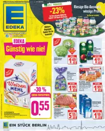 Gazetka promocyjna Edeka - Angebote der Woche - Gazetka - ważna od 25.03 do 25.03.2023 - strona 1 - produkty: ACC, beutel, bio, braten, cola, deka, Dr. Oetker, eis, eisbergsalat, elsässer art, ente, flammkuchen, fleisch, frucht, fruchtsäfte, gewürz, hackfleisch, haltbare milch, kuchen, lamm, mehl, Mett, milch, Nektar, rel, ring, ristorante, rwe, säfte, salat, schwein, schweine, Ti, type 405, weihenstephan, wein, weine, weizenmehl, ZTE