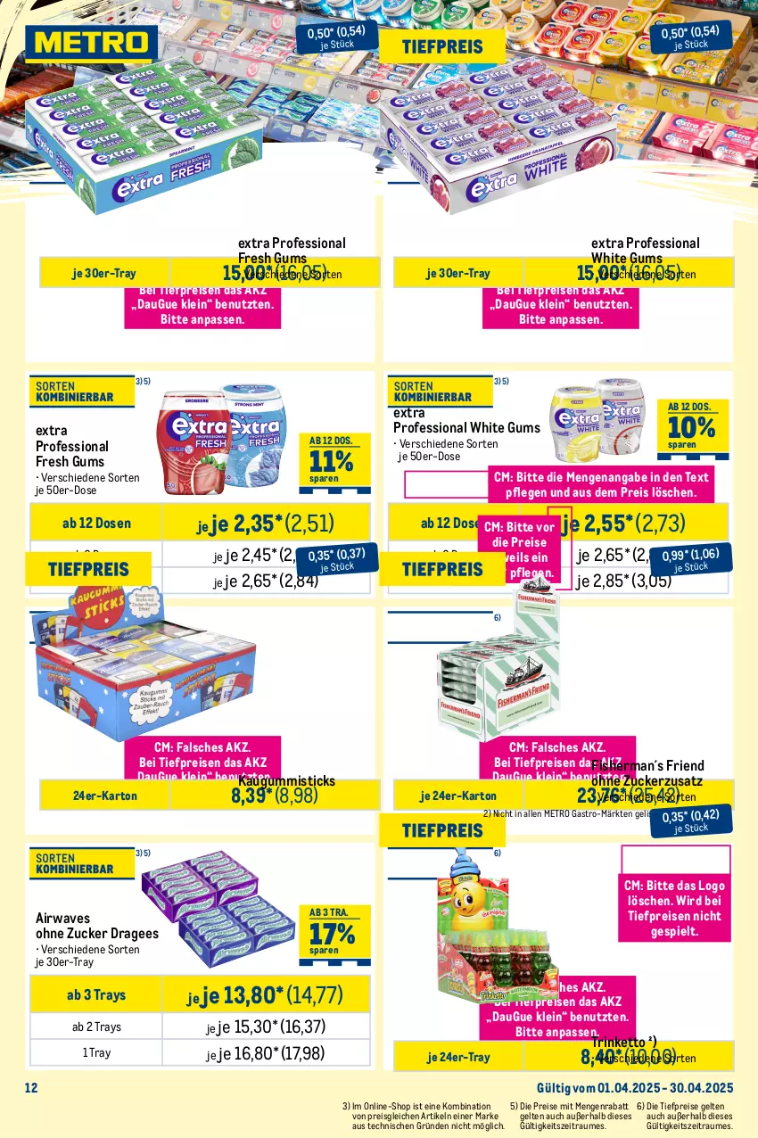 Aktueller Prospekt Metro - Monats-Mix - von 01.04 bis 30.04.2025 - strona 12 - produkty: beutel, Cap, eis, ente, frucht, fruchtgummi, haribo, kaugummi, kracher, maoam, Metro, metro gastro, reis, Ti, tiefpreis, trolli, ZTE, zucker