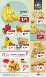 Gazetka promocyjna Combi - Prospekte - Gazetka - ważna od 26.10 do 26.10.2024 - strona 3 - produkty: ACC, angebot, angebote, apfel, baguette, banane, bananen, Bau, Becher, brötchen, chiquita, eis, ente, flammkuchen, grana, Granatäpfel, Holz, Kaki, kartoffel, kiwi, kuchen, lamm, LG, Ofen, pizza, Rana, reis, Schal, Schale, smoothie, steinofen, stube, tafeläpfel, telefon, Ti, ZTE