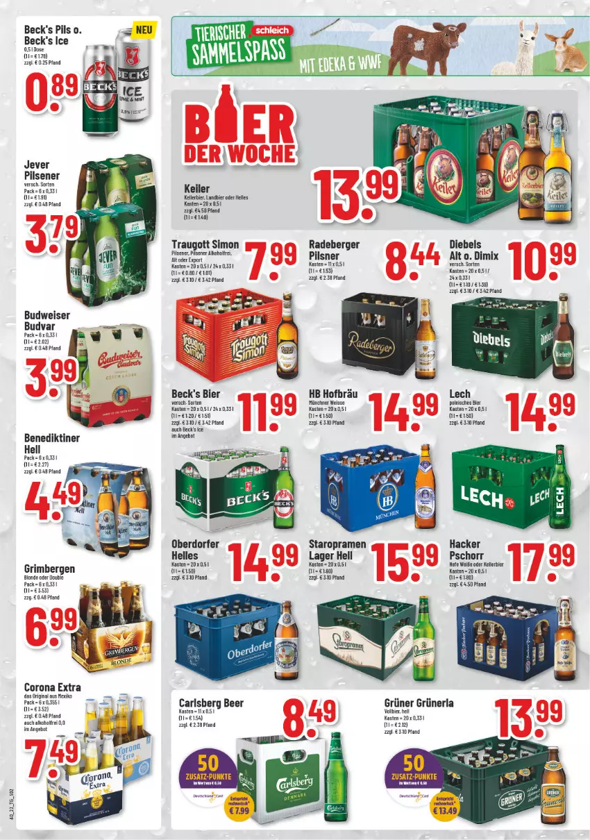 Aktueller Prospekt Trinkgut - von 03.10 bis 08.10.2022 - strona 2 - produkty: alkohol, angebot, beck's, Benediktiner, Berger, bier, budweiser, carlsberg, carlsberg beer, corona, corona extra, diebels, eis, elle, gin, Hefe, jever, kellerbier, pils, pilsener, radeberger, sim, Staropramen, Ti