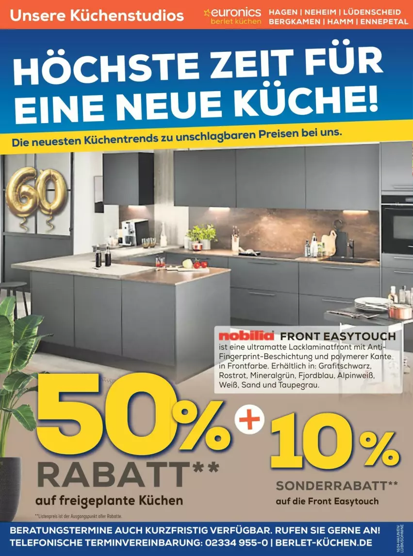 Aktueller Prospekt Euronics - Prospekte - von 16.04 bis 21.04.2024 - strona 8 - produkty: eis, küche, Küchen, lack, Lacklaminat, laminat, LG, rama, reis, tee, Ti