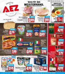 Gazetka promocyjna Aez - Prospekte - Gazetka - ważna od 25.06 do 25.06.2022 - strona 1 - produkty: almighur, almighurt, avocado, barilla, Becher, bella crema, brut, brut dargent, bügel, bügelflasche, de blancs, die ofenfrische, Dr. Oetker, drink, ehrmann, ehrmann almighurt, eis, emmentaler, feta, flasche, fleisch, glasflasche, hartkäse, hinterschinken, hofgut, italienische pasta, jacobs, kaffee, Käse, LG, Meister, melitta, mövenpick, obst, oder radler, Ofen, pasta, patros, pesto, radler, reis, sauce, saucen, schinken, Schwartau, schwein, schweine, Ti, tradizionale, wein, weine, ZTE, zucker