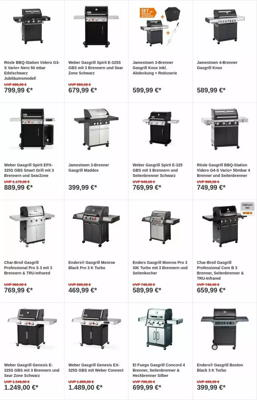 Aktueller Prospekt Obi - Prospekte - von 07.11 bis 15.11.2023 - strona 2 - produkty: char-broil, dell, enders, gasgrill, grill, Jubiläums, Kocher, lack, Mode, nero, rösle, Ti, weber