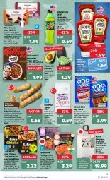 Gazetka promocyjna Kaufland - Gazetka - ważna od 21.09 do 21.09.2022 - strona 11 - produkty: angebot, angebote, asti, avocado, Ayran, backwaren, bratwurst, butter, cerealien, creme, Donut, donuts, eis, elle, erfrischungsgetränk, fertiggericht, fleisch, frische backwaren, getränk, gin, gyros, Hähnchenfleisch, heinz, joghur, joghurt, kellogg's, ketchup, Like Meat, limo, limonade, mac, mikrowelle, Mountain Dew, nerf, Popp, schoko, sesam, soja, Tasche, taschen, Ti, tomate, tomaten, tomatenketchup, vanille, wasser, wurst, Yo, YouCook