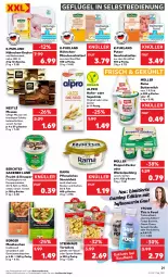 Gazetka promocyjna Kaufland - Gazetka - ważna od 21.09 do 21.09.2022 - strona 21 - produkty: alpro, angebot, angebote, Becher, brownie, brustfilet, butter, buttermilch, decke, drink, eis, filet, fleisch, frucht, fruchtjoghurt, Geflügel, geschnetzeltes, gin, hafer, joghur, joghurt, maultaschen, milch, minutenschnitzel, mousse, Müller, natur, nestlé, pudding, purland, pute, Putengeschnetzeltes, rama, reine buttermilch, ricotta, schnitzel, schoko, schokolade, schokoladen, soja, Sojadrink, spinat, steinhaus, Tasche, taschen, Ti, torte, tortelloni, Zelt, zucker