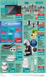 Gazetka promocyjna Kaufland - Gazetka - ważna od 21.09 do 21.09.2022 - strona 28 - produkty: angebot, angebote, backofen, Becher, beko, bio, braun, curry, decke, Deckel, dolce gusto, edelstahl, eis, elle, frischhaltedosen, garraum, getränk, getränke, Glasdeckel, grill, herdarten, kaffee, Kapselmaschine, krups, latte, LG, Messbecher, mikrowelle, Mixer, Nescafé, Ofen, quad, schüssel, Sharp, stabmixer, tefal, teller, Ti, timer, tisch, topf, Topfset, ZTE