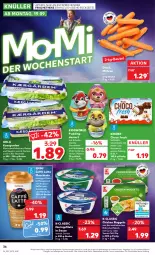 Gazetka promocyjna Kaufland - Gazetka - ważna od 21.09 do 21.09.2022 - strona 36 - produkty: ACC, angebot, arla, Becher, beutel, bio, butter, caffè latte, chia, chicken nuggets, chili, choco fresh, creme, curry, dessert, dip, eis, emmi, filet, filets, fleisch, getränk, Hähnchenfleisch, haselnuss, Haselnusscreme, hering, Herings, heringsfilets, kaffee, Kinder, Kinder Choco fresh, latte, latte macchiato, leine, mac, macchiato, milch, möhren, nuggets, nuss, pudding, rapsöl, ring, sauce, schoko, schokolade, spielzeug, Ti, vanille, vollmilch, ZTE