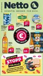 Gazetka promocyjna Netto - Angebote ab Montag - Gazetka - ważna od 09.07 do 09.07.2022 - strona 1 - produkty: butter, frischkäse, gin, goldkrone, hasseröder, irische butter, Käse, kerrygold, Körniger Frischkäse, kraft, krone, milram, pils, premium pils, Ti, wilthener, Wilthener Goldkrone