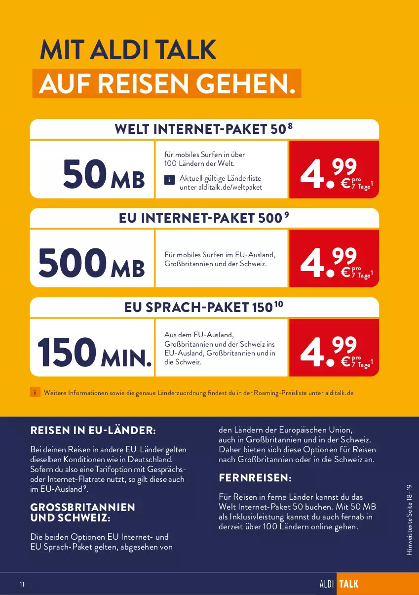 Aktueller Prospekt AldiSud - ALDI TALK - von 26.07 bis 31.07.2021 - strona 11