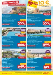 Gazetka promocyjna Netto Marken-Discount - Filial-Angebote - Gazetka - ważna od 29.04 do 29.04.2023 - strona 27 - produkty: Bad, buch, discount, eis, gutschein, lion, marken-discount, pool, pril, rama, reis, reiseveranstalter, Ti, trendtours touristik gmbh, uhr, vorteilspreis