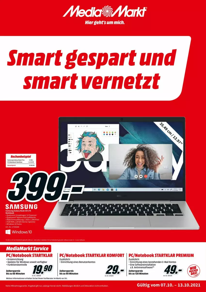 Aktueller Prospekt Media Markt - Prospekte - von 07.10 bis 13.10.2021 - strona 1