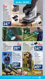 Gazetka promocyjna Aldi Nord - Von Montag - Gazetka - ważna od 30.09 do 30.09.2023 - strona 13 - produkty: adapter, akku, aldi, dell, eis, elle, ente, ferrex, gin, heckenschere, Kette, ladegerät, latte, messer, Mode, ohne akku und ladegerät, quad, sac, säge, Schal, Schere, schnitten, schultergurt, Teleskop, teller, Ti, ZTE