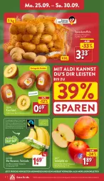 Gazetka promocyjna Aldi Nord - Von Montag - Gazetka - ważna od 30.09 do 30.09.2023 - strona 2 - produkty: aldi, angebot, auer, banane, bananen, Bau, Bauer, bio, bio-bananen, Cif, eis, Elan, früchte, kartoffel, kartoffeln, kiwi, Kiwi Gold, reis, speisekartoffeln, tafeläpfel, Ti, trolli, zespri, ZTE