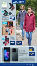 Gazetka promocyjna Aldi Nord - Von Montag - Gazetka - ważna od 30.09 do 30.09.2023 - strona 21 - produkty: active touch, aldi, aldi talk, Bau, baumwolle, bio, dell, dual-sim, eis, elle, fingerabdrucksensor, Finish, frontkamera, Germ, gin, hardware, hemd, hemden, Jacke, jeans, kamera, Langarmshirt, Mantel, medion, Mode, Pyjama, reis, Ria, ring, rwe, shirt, shirts, sim, slip, slips, socken, Sport, sportsocken, Ti, Unterhemd, unterhemden, up2fashion, walkx, wasser, wolle, ZTE