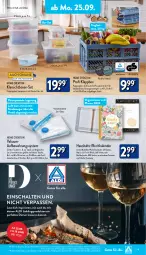 Gazetka promocyjna Aldi Nord - Von Montag - Gazetka - ważna od 30.09 do 30.09.2023 - strona 9 - produkty: aldi, buch, decke, Deckel, dell, eier, elle, erde, gin, Klappbox, Klarsichtbox, leine, Mode, Ria, Schal, staubsauger, Tasche, taschen, Ti, ZTE