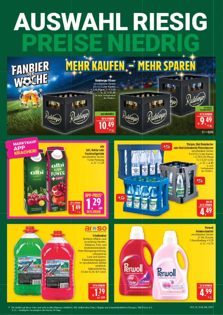 Aktueller Prospekt Marktkauf - Prospekt - von 12.07 bis 18.07.2026 - strona 4 - produkty: Berger, eis, pils, pilsner, radeberger, radeberger pilsner, reis, Ti, ZTE