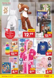 Gazetka promocyjna Netto Marken-Discount - Filial-Angebote - Gazetka - ważna od 02.04 do 02.04.2022 - strona 19 - produkty: angebot, Bad, Bademantel, ball, Ballerinas, Bau, braun, buch, dvd, eis, Kinder, Kugel, leine, Mantel, Plüsch, reis, Roller, shirt, spielzeug, Sweatshirt, Ti, Tiere, usb, ZTE