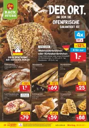 Gazetka promocyjna Netto Marken-Discount - Filial-Angebote - Gazetka - ważna od 02.04 do 02.04.2022 - strona 20 - produkty: angebot, axe, backofen, baguette, beere, beeren, brot, brötchen, butter, curry, currywurst, die ofenfrische, eis, frucht, johannisbeere, Johannisbeeren, Kürbis, Kürbiskernbrötchen, kürbiskerne, Laugeneck, mehl, Meister, ndk, Ofen, reis, snack, steinofen, stube, Ti, Tiere, versandkostenfrei, wurst