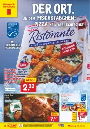 Gazetka promocyjna Netto Marken-Discount - Filial-Angebote - Gazetka - ważna od 02.04 do 02.04.2022 - strona 22 - produkty: bio, Dr. Oetker, eis, ente, fisch, fischstäbchen, gin, iglo, kühlregal, ndk, pizza, pril, regal, reis, ristorante, ristorante pizza, spinat, Ti, versandkostenfrei
