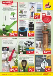 Gazetka promocyjna Netto Marken-Discount - Filial-Angebote - Gazetka - ważna od 02.04 do 02.04.2022 - strona 27 - produkty: akku, angebot, armatur, auer, auto, batterie, blume, blumen, brause, Brei, eis, Elektro, elle, fenster, grill, grillholzkohle, Holz, holzkohle, Kraut, lamm, led-licht, leds, Leuchte, leuchten, Liege, moskitonetz, rasen, rasentrimmer, reis, rwe, Schal, schlauch, sekt, Ti, Tiere, timer, tisch, unkrautvernichter, usb, wasser, werkzeug, ZTE