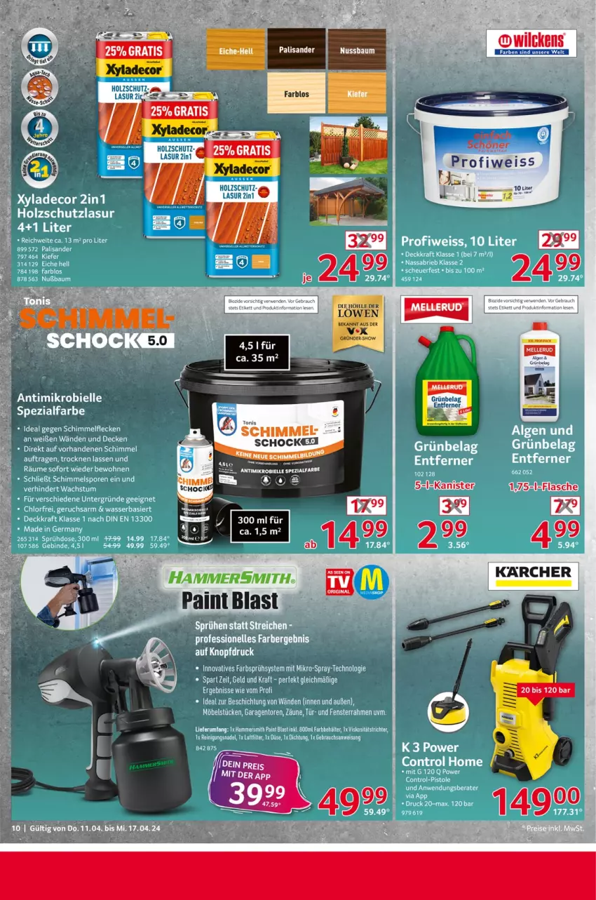 Aktueller Prospekt Selgros - Non Food - von 11.04 bis 17.04.2024 - strona 10 - produkty: Bau, decor, eis, Holz, holzschutz, karcher, nuss, Ti