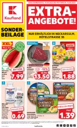 Gazetka promocyjna Kaufland - Extra-Angebote - Gazetka - ważna od 16.08 do 16.08.2023 - strona 1 - produkty: angebot, angebote, auer, Ayran, dovgan, eis, getränk, hochland, ilag, joghur, joghurt, Käse, Kefir, melone, milch, Müller, pelmeni, rind, rinder, salz, Schmelzkäse, tafelspitz, Tasche, taschen, taschki, Ti, wasser, wassermelone, ZTE