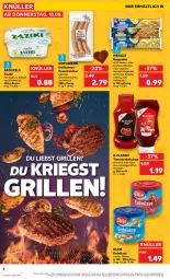 Gazetka promocyjna Kaufland - Extra-Angebote - Gazetka - ważna od 16.08 do 16.08.2023 - strona 4 - produkty: angebot, apostels, baguette, Becher, butter, erdnüsse, grill, gurke, gurken, joghur, joghurt, ketchup, knoblauch, Knoblauchbutter, kräuter, meggle, Rauch, Ti, tomate, tomaten, tomatenketchup, ültje, ültje erdnüsse, würstchen, zaziki, ZTE