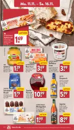 Gazetka promocyjna Aldi Nord - Von Montag - Gazetka - ważna od 16.11 do 16.11.2024 - strona 12 - produkty: alkohol, apfel, apfelmus, Apfelstrudel, aus der tiefkühlung, beutel, brezel, Brezeln, eier, eimer, flasche, früchte, gewürz, gin, Jagertee, kakao, LG, Maus, rum, Rumtopf, salz, Schaumzucker, schoko, Strudel, tee, Ti, toast, topf, waffeln, ZTE, zucker