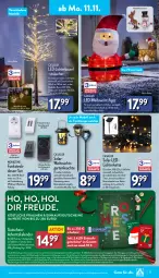 Gazetka promocyjna Aldi Nord - Von Montag - Gazetka - ważna od 16.11 do 16.11.2024 - strona 19 - produkty: Adventskalender, aldi, aust, batterie, batterien, Bau, dell, Elektro, elle, erde, fernbedienung, Garten, gin, gutschein, gutscheine, Kette, kraft, lamm, Lampe, led-licht, leds, leine, Leuchte, LG, lichterkette, Liege, Mode, pralinen, Ria, rwe, sac, schoko, schokolade, schokoladen, steckdose, teller, Ti, timer, tisch, Tischlampe, usb, Weihnachtsfigur, ZTE