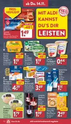 Gazetka promocyjna Aldi Nord - Von Montag - Gazetka - ważna od 16.11 do 16.11.2024 - strona 32 - produkty: aldi, almare, angebot, angebote, aqua, backfisch, Becher, blume, blumen, braten, bresso, Cashew, cashewkerne, cerealien, creme, eis, elle, filet, filets, fisch, frischkäse, frucht, fruchtjoghurt, haltbare milch, joghur, joghurt, Käse, konfitüre, konfitüre extra, lachs, landliebe, margarine, matjes, Matjesfilet, matjesfilets, milch, Nordsee, Räucherlachs, reis, remoulade, rwe, salz, Schwartau, sonnenblume, sonnenblumen, Spezi, tee, teekanne, teller, Ti, trolli, weihenstephan