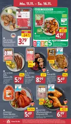 Gazetka promocyjna Aldi Nord - Von Montag - Gazetka - ważna od 16.11 do 16.11.2024 - strona 4 - produkty: bier, bio, braten, bratwurst, eis, ente, fleisch, gewürz, grill, gulasch, hackfleisch, hähnchenschenkel, henkel, Heu, Kalbsbratwurst, küche, Küchen, Maus, Ofen, Ria, rind, rinder, rinderhackfleisch, Rinderroulade, rinderrouladen, rouladen, rwe, schenkel, schwein, schweine, schweinenacken, senf, Ti, trolli, wein, weine, wurst