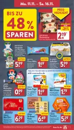 Gazetka promocyjna Aldi Nord - Von Montag - Gazetka - ważna od 16.11 do 16.11.2024 - strona 7 - produkty: aldi, alkohol, biscotto, creme, dell, Dominosteine, eis, elle, erde, ferrero, Ferrero Küsschen, geschenkpackung, gewinnspiel, kakao, Kinder, kinder pingui, kirsch, likör, milch, milch-schnitte, Mode, Mon Chéri, nuss, pingui, Plüsch, pralinen, reis, schnitten, schoko, schokolade, schokoladen, Stollen, teller, Ti