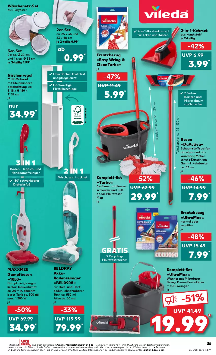 Aktueller Prospekt Kaufland - von 22.09 bis 28.09.2022 - strona 35 - produkty: activa, akku, auer, Brei, Clin, dampfreiniger, eimer, eis, erde, Holz, mikrofaser, Mikrofasertücher, möbel, ndk, rama, Rauch, regal, reifen, reiniger, Ria, ring, schuhe, Teleskop, teleskopstiel, teppich, Ti, tücher, versandkostenfrei