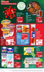 Gazetka promocyjna Kaufland - Gazetka - ważna od 28.09 do 28.09.2022 - strona 2 - produkty: angebot, aufschnitt, Becher, berliner, bio, braten, butter, eier, eis, froop, frucht, Fruchtmark, hähnchenbrust, haltbare milch, iglo, jagdwurst, joghur, joghurt, landliebe, milch, Müller, müller froop, nuggets, purland, Romatomaten, schwein, schweine, schweinenacken, steak, Streichzart, suppe, suppen, Ti, tomate, tomaten, vom schweinenacken, wein, weine, wurst, ZTE