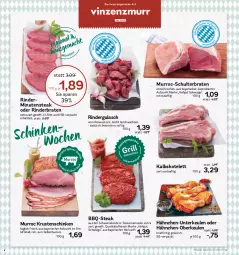 Gazetka promocyjna Aez - Prospekte - Gazetka - ważna od 26.08 do 26.08.2023 - strona 4 - produkty: braten, eis, gewürz, gulasch, Hähnchen-Oberkeulen, Hähnchen-Unterkeulen, hofgut, kalbskotelett, kotelett, Krustenschinken, marinade, reis, rind, rinder, rinderbraten, rindergulasch, rosen, saft, schinken, schwein, schweine, steak, Ti, trolli, wein, weine, ZTE