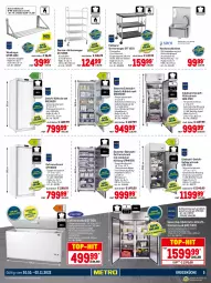 Gazetka promocyjna Metro - Profi Technik Spezial - Gazetka - ważna od 02.11 do 02.11.2022 - strona 5 - produkty: auto, Behälter, beleuchtung, Brei, edelstahl, eis, elle, gefrierschrank, Glastür, küche, kuchen, kühlschrank, LG, Rauch, regal, reis, Ria, Schrank, Servierwagen, teller, thermostat, Ti, tisch, top-hit, vitrine, wandregal, waschbecken, wasser