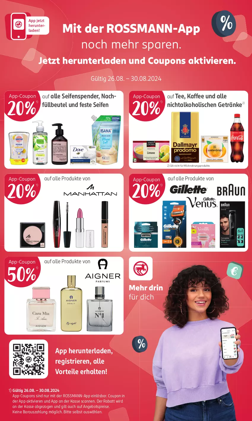 Aktueller Prospekt Rossmann - Prospekte - von 29.07 bis 01.09.2024 - strona 17 - produkty: alkohol, angebot, angebotspreis, beutel, coupon, coupons, eis, getränk, getränke, kaffee, milch, reis, Seife, seifenspender, tee, Ti