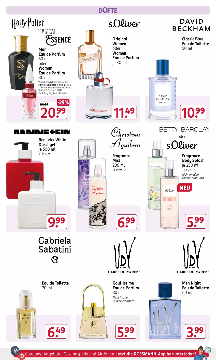 Aktueller Prospekt Rossmann - Prospekte - von 29.07 bis 01.09.2024 - strona 4 - produkty: angebot, angebote, body, coupon, coupons, duschgel, Eau de parfum, eau de parfum 30 ml, eau de parfum 50 ml, eau de toilette, eau de toilette 50 ml, ente, gewinnspiel, gin, parfum, rel, sim, Spiele, Ti