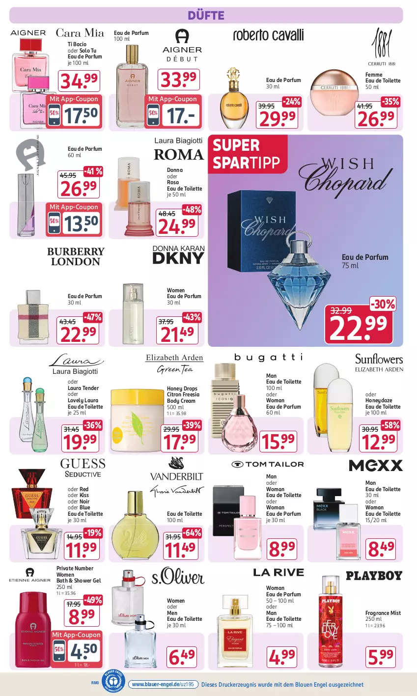 Aktueller Prospekt Rossmann - Prospekte - von 29.07 bis 01.09.2024 - strona 5 - produkty: auer, body, coupon, drucker, Eau de parfum, eau de parfum 30 ml, eau de toilette, eau de toilette 100 ml, eau de toilette 30 ml, eau de toilette 50 ml, Engel, kerze, laura biagiotti, parfum, spartipp, tender, Ti